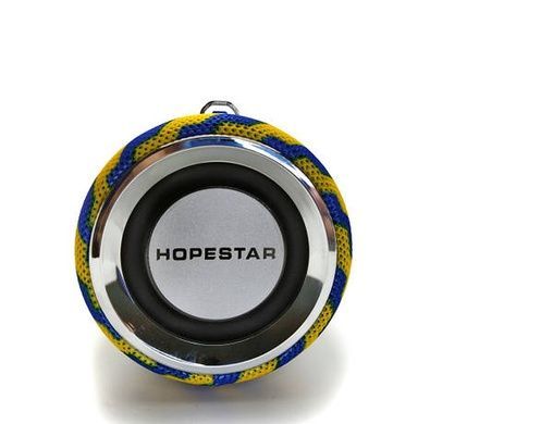 Портативная Bluetooth колонка Hopestar H39 с влагозащитой Синяя с желтым