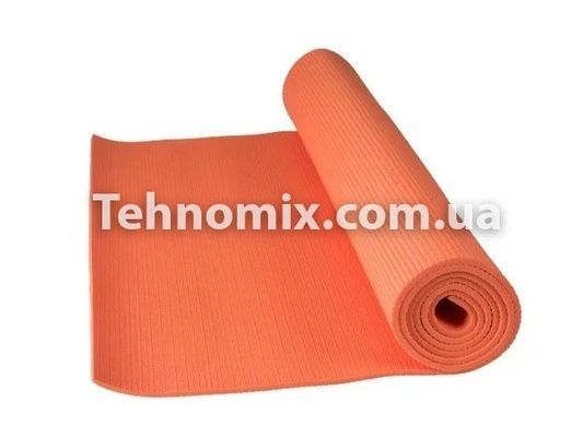 Коврик для йоги и фитнеса Power System Fitness Yoga Оранжевый