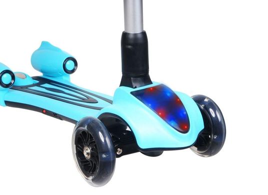 Нове надходження Дитячий самокат Scooter з Музикою Димом Підсвічуванням і bluetooth Синій