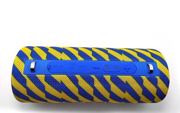 Портативная Bluetooth колонка Hopestar H39 с влагозащитой Синяя с желтым