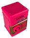 Електронна скарбничка "Сейф банкомат" з кодовим замком і купюропріємником рожевий