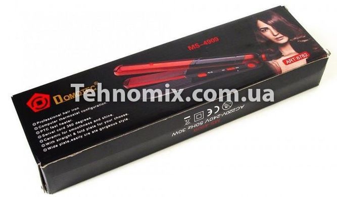 Плойка гофре 2 в1 Domotec MS-4909 Червона