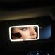 Дзеркало прямокутне з LED підсвічуванням на козирок автомобіля з акумулятором JX538