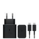 Зарядний пристрій блок живлення + кабель 45W USB-TYPE C 45W Black Edition