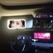 Дзеркало прямокутне з LED підсвічуванням на козирок автомобіля з акумулятором JX538