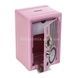 Сейф копилка металлический с кодовым замком и ключом Metal Safe Radio Розовый