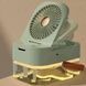 Вентилятор маленький настольный USB Small fan Зеленый