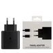 Зарядний пристрій блок живлення + кабель 45W USB-TYPE C 45W Black Edition