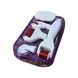 Комплект для омоложения Мезороллер с насадками Derma Roller System Фиолетовый