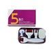Комплект для омоложения Мезороллер с насадками Derma Roller System Фиолетовый
