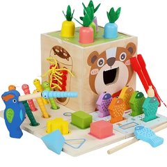 Куб логический шесть вариантов игры Montessori Toy Play Kits