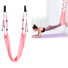Гамак для йоги Air Yoga rope Рожевий
