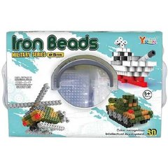 Термомозаїка Військова техніка 6 фігурок 3000 намистин Iron Beads