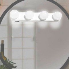 Беспроводная LED лампа с присосками для зеркала Studio Glow Белый