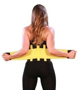 Пояс для схуднення Hot Shapers Belt Power Чорний з жовтим р-р L