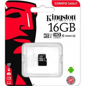 Карта пам'яті microSD Kingston 16 Гб без адаптера
