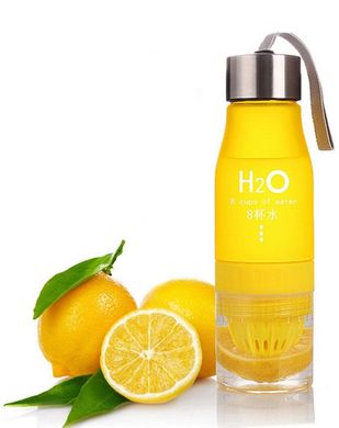Бутылка соковыжималка H2O желтая