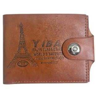 Кошелек мужской из экокожи YIBA Leat StraussampCo Коричневый
