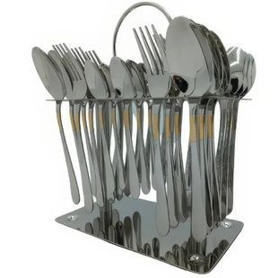 Набір столових приладів на 12 персон/36пр із золотистим декором CUTLERY SET CD-02