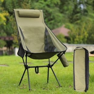 Стілець розкладний металевий із сітчастими вставками 57&times;43&times;105см KAR129 Зелений