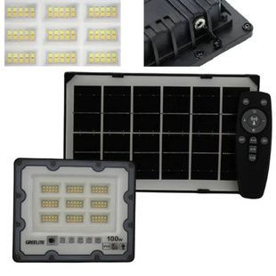 Ліхтар вуличний із сонячною панеллю та пультом 100W JX 007