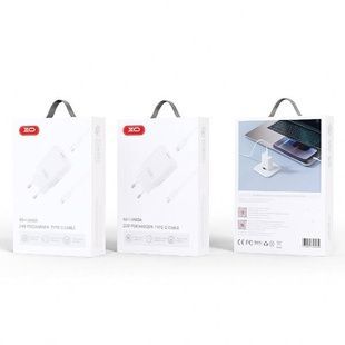 Мережевий зарядний пристрій XO L126 USB-C PD20W Fast Charging Charger Біле