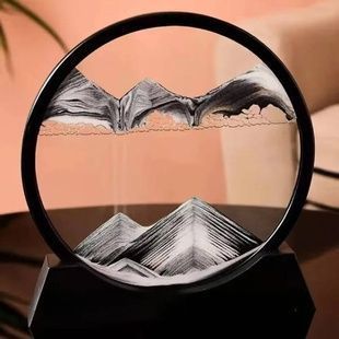 Декор настольный интерьерный Mobile Sand Painting Черный песок
