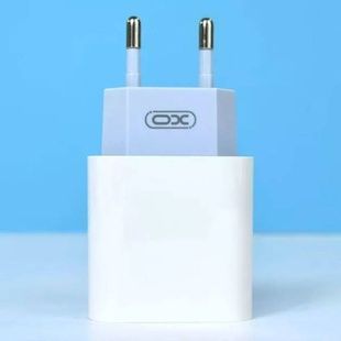 Мережевий рядний пристрій блок живлення XO LL129 EU 20W Fast charger with TYPE-C cable Type-c to Type-c Біле