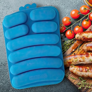 Силіконова форма для сосисок ручної роботи Silicone Sausage Maker Синя