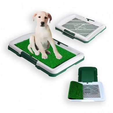 Лоток для собак з травою Puppy Potty Trainer Pad зелений