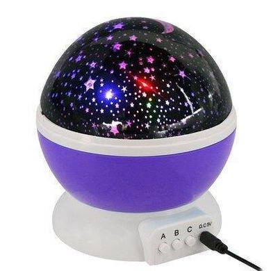 Нічник в формі кулі NEW Projection Lamp Star Master Фіолетовий