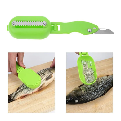 Рыбочистка Killing-fish knife Зеленая