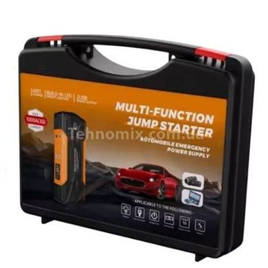Пуско-зарядное устройство для автомобиля в чемодане JUMPSTARTER QY28 Черное с оранжевым