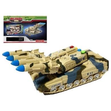Іграшка Танк із підсвічуванням та звуком на батарейках Military Tank