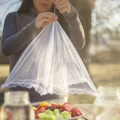 Антимоскітна парасолька прямокутна на стіл для захисту їжі від комах 70x50х29см MA556 Біла