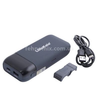 Зарядний пристрій + POWER BANK на 2 акумулятори 18650/21700 з функцією швидкого заряджання LiitoKala Lii-MP2