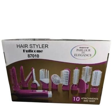 Фен-стайлер со сменными насадками HAIR Styler 87010 Розовый