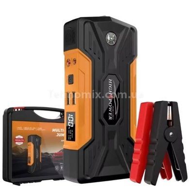 Пуско-зарядное устройство для автомобиля в чемодане JUMPSTARTER QY28 Черное с оранжевым