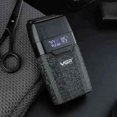 Электробритва аккумуляторная с двойным лезвием VGR V-640S Черная
