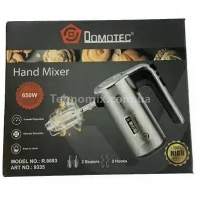 Міксер ручний 650Вт Domotec R6693 Метал