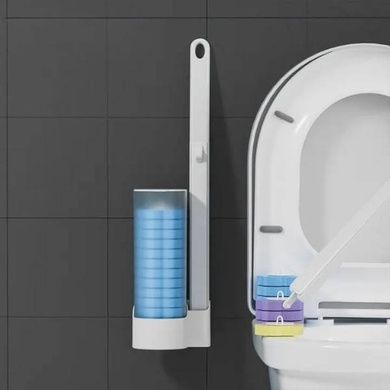Ершик со сменными насадками 6шт для унитаза Toilet cleaner set AND-75-30