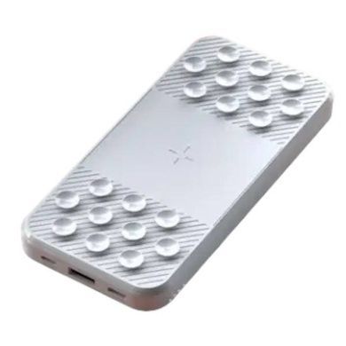 Power Bank із вбудованими кабелями та присосками 1000mAh Smart 1017 Білий