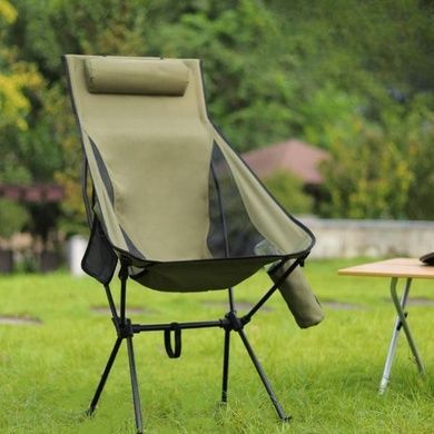 Стул раскладной металлический с сетчатыми вставками 57&times;43&times;105см KAR129 Зеленый
