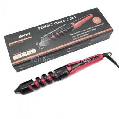 Плойка для завивки волос GEMEI GM-2981 45Вт Красная