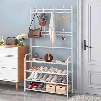 Сборная вешалка 2 в 1 для одежды и подставка для обуви "Multi-functional shoe and hat rack"