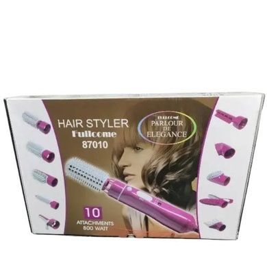 Фен-стайлер со сменными насадками HAIR Styler 87010 Розовый