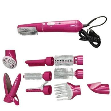 Фен-стайлер со сменными насадками HAIR Styler 87010 Розовый