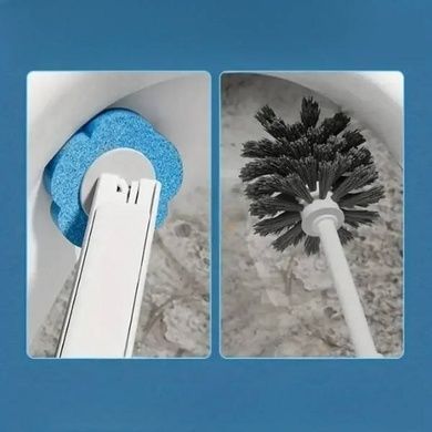 Ершик со сменными насадками 6шт для унитаза Toilet cleaner set AND-75-30