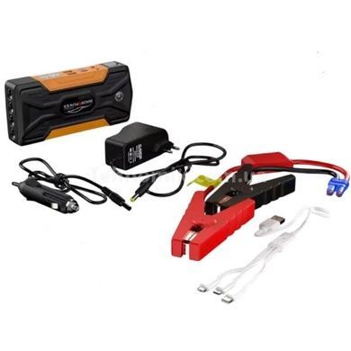 Пуско-зарядное устройство для автомобиля в чемодане JUMPSTARTER QY28 Черное с оранжевым