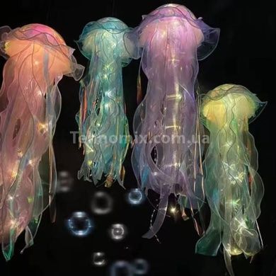 Декор, що світиться Медуза на батарейках Jellyfish lamp AND HA-113 Фіолетова
